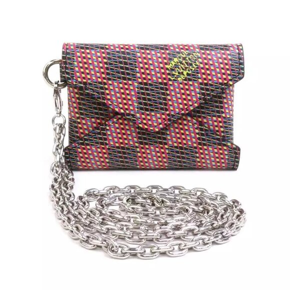 Auth LOUIS VUITTON Damier LV Pop Kirigami Necklace Multicolor